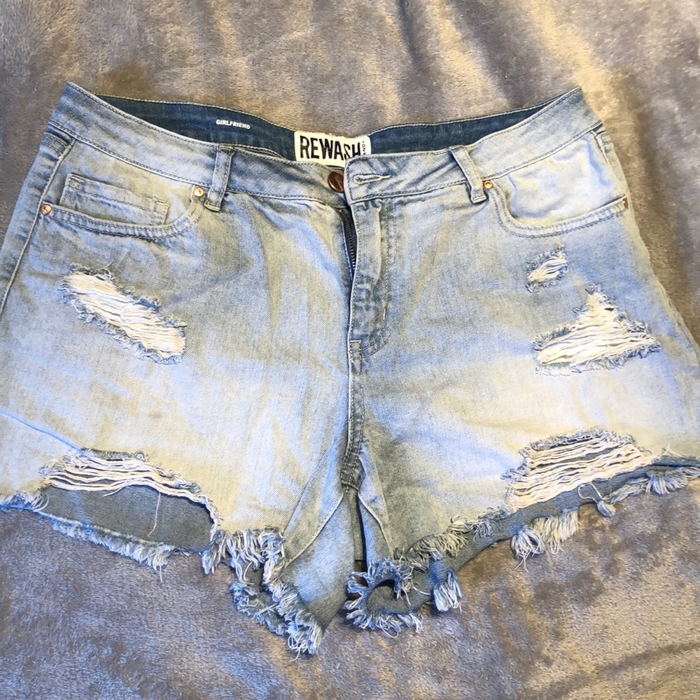 Girlfriend denim shorts